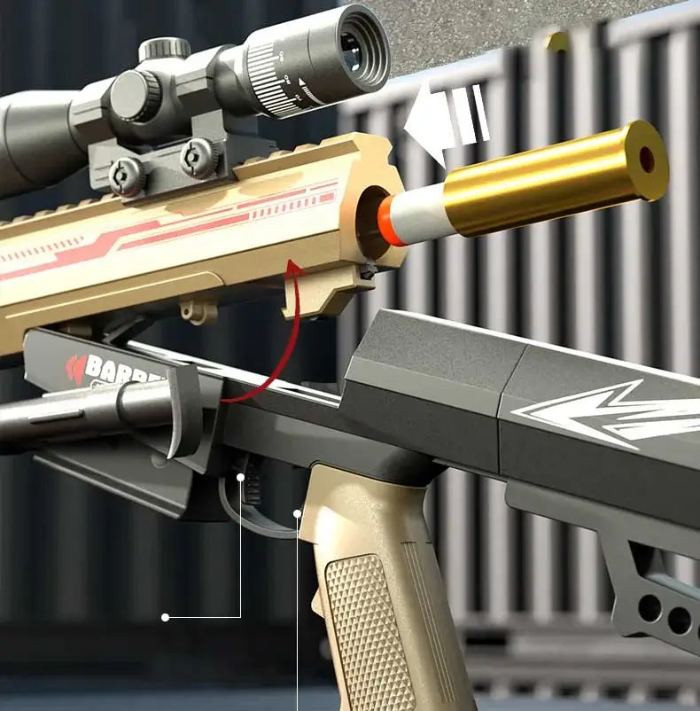 Folding Loading Barrett Sniper Gun Nerf Guns