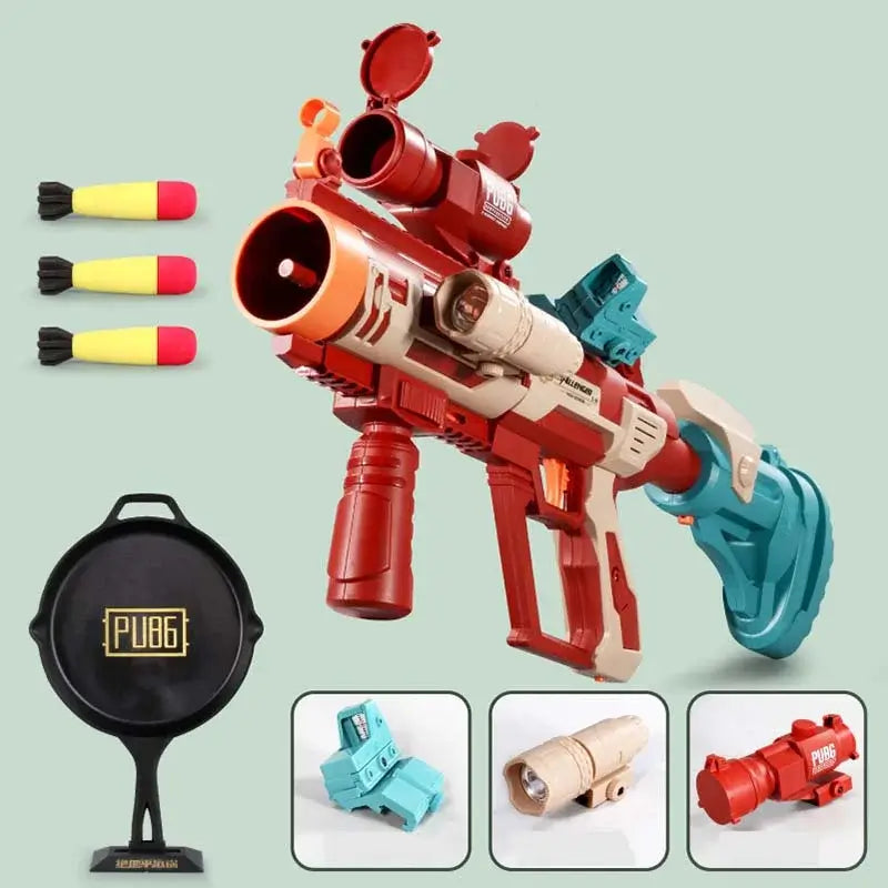 Plastic Tactical Frying Pan Nerf Rocket Launcher
