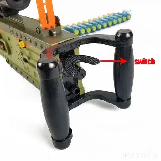 Tan M2 Machine Chain Gun Nerf Gun