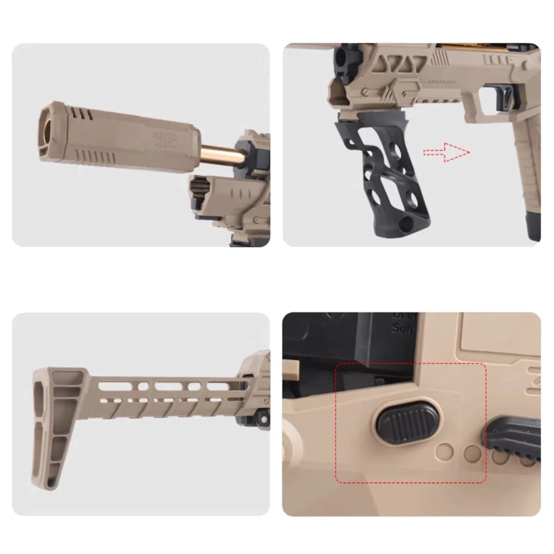 Lizzie Gecko 3.0 Tactical Nerf Pistol Toys