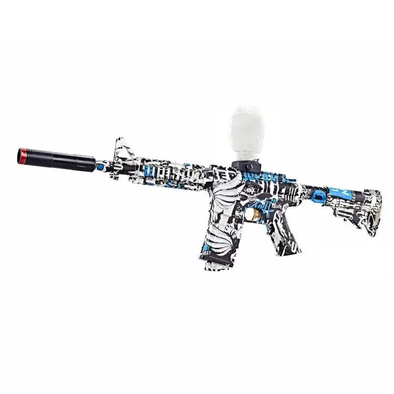 Graffiti M4 Auto Rifle Orbeez Gun With Hopper Fed