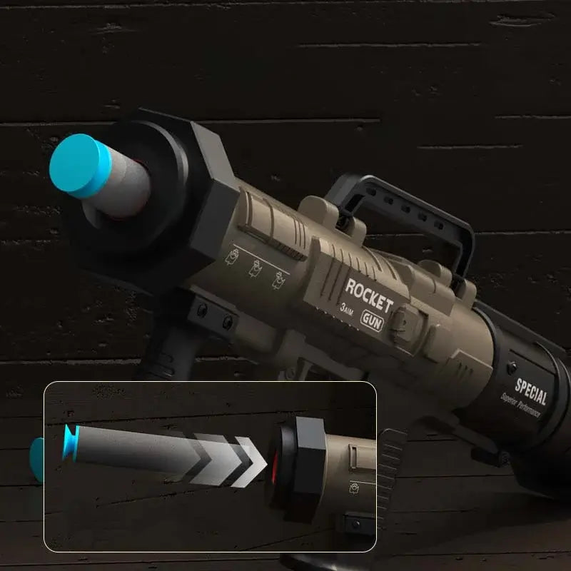 RPG Manual Nerf Bazooka Quick-Load Mechanism
