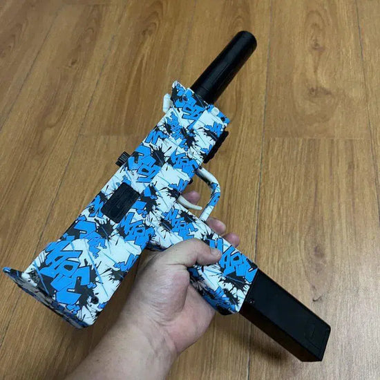 Blue Graffiti MAC10 Toy Guns SMG Orbeez Gun