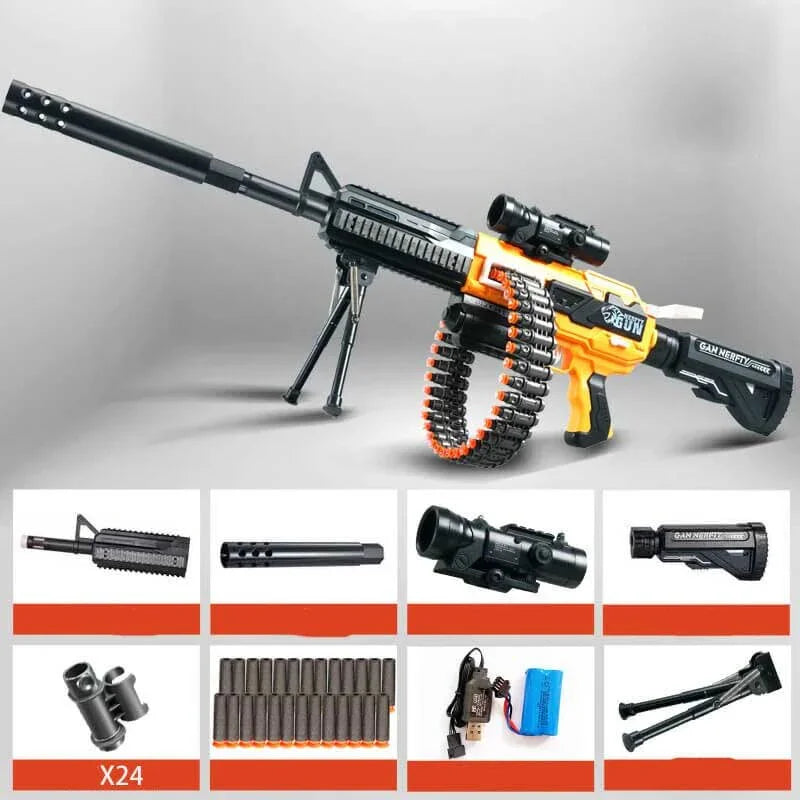 HK416 Belt Fed Assault Rifle Automatic Nerf Gun