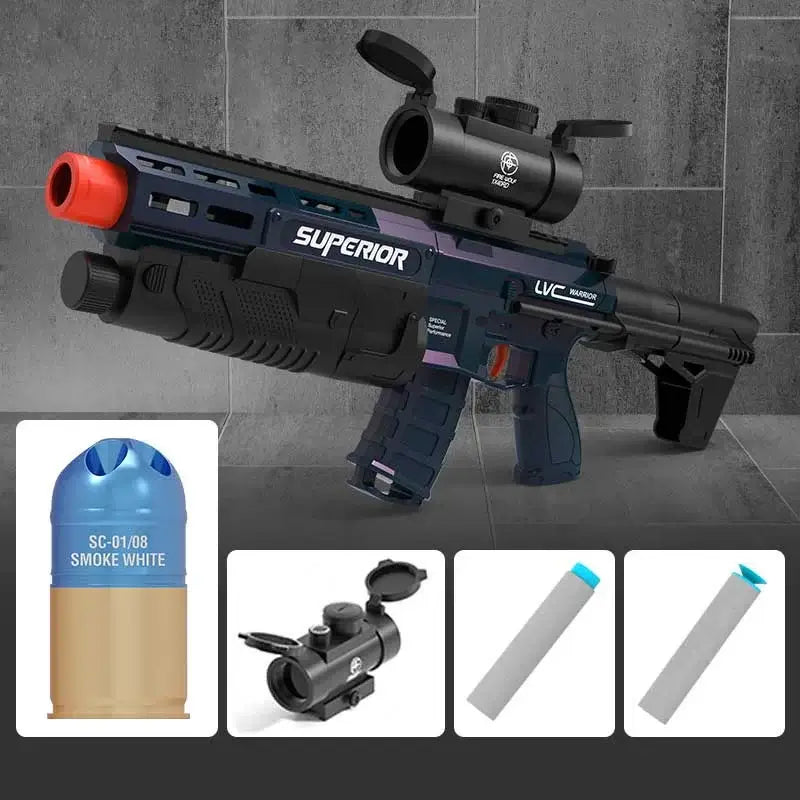 5-Shot Telescoping Stock PDX Howitzer Nerf Rocket Launcher