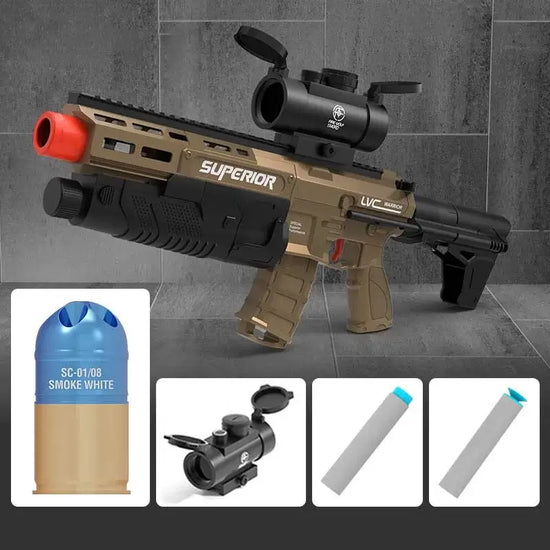 5-Shot Telescoping Stock PDX Howitzer Nerf Rocket Launcher