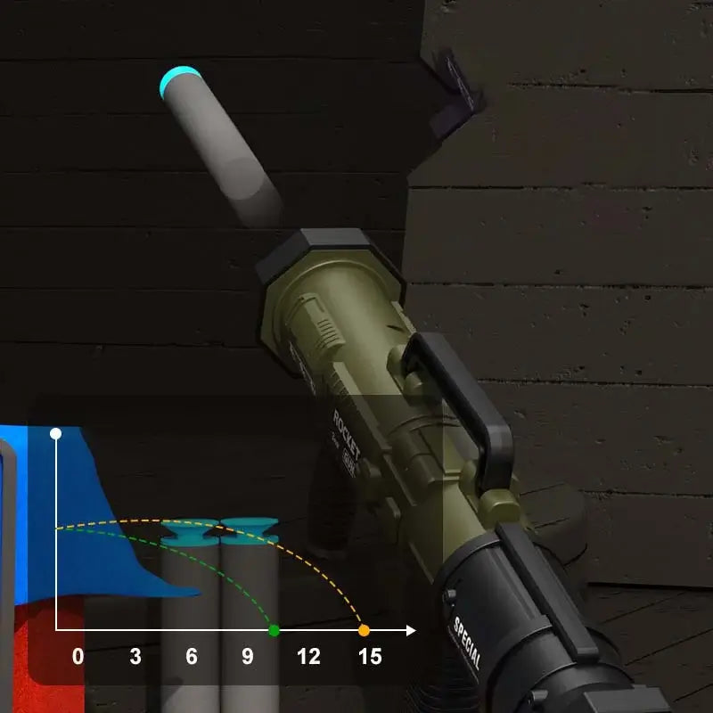 RPG Manual Nerf Bazooka Quick-Load Mechanism