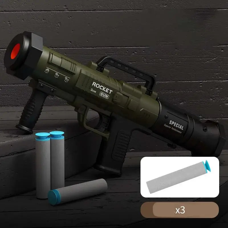 RPG Manual Nerf Bazooka Quick-Load Mechanism