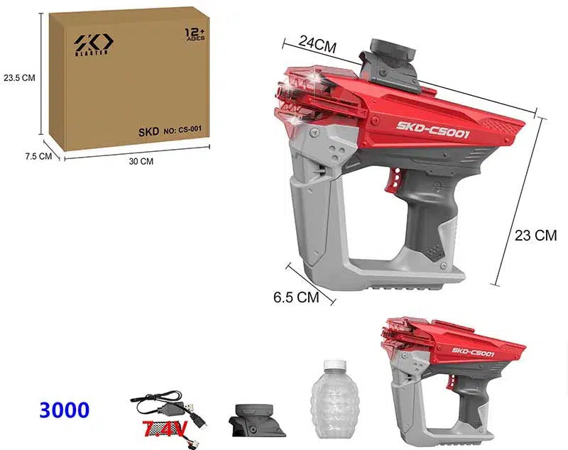 Space SKD Pistol Orby Gun With Transparent Hopper Fed