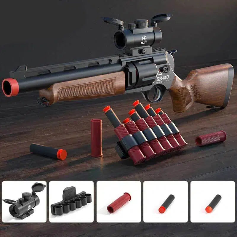 SR-410 Revolver Gun Manual Nerf Shotgun