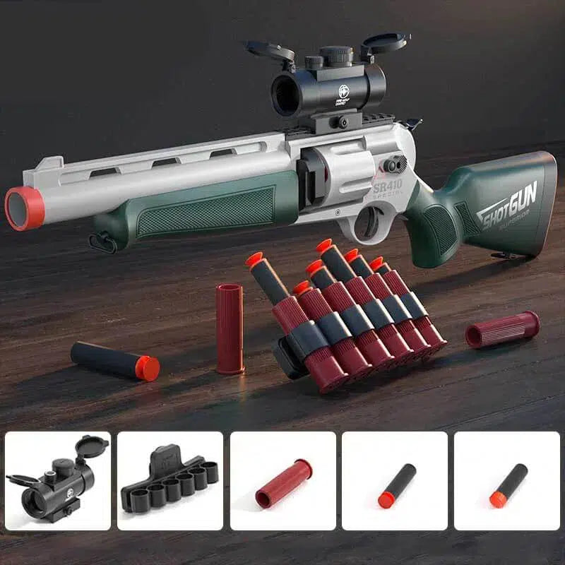 SR-410 Revolver Gun Manual Nerf Shotgun