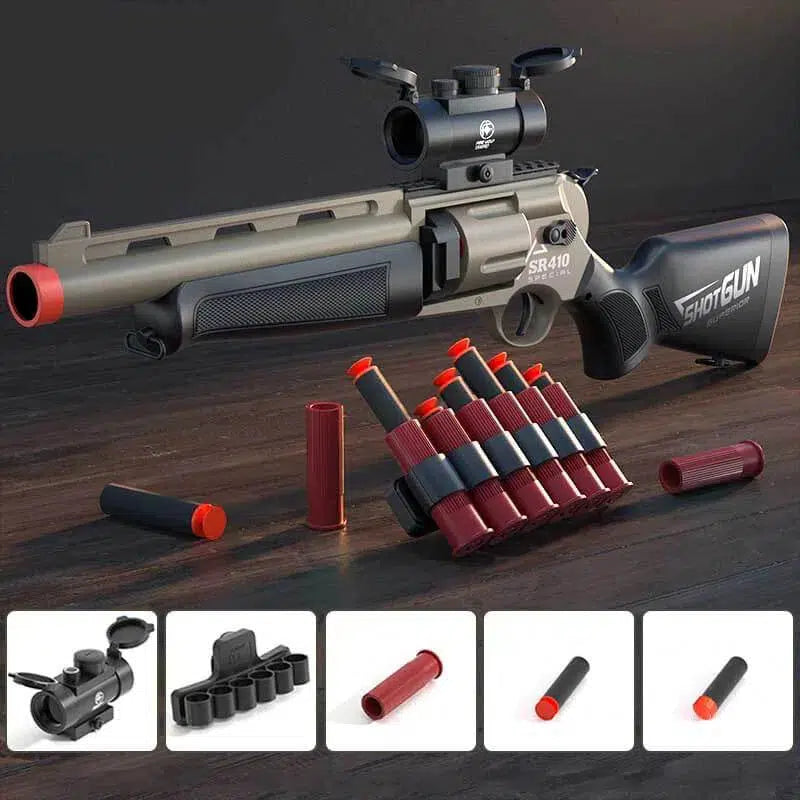 SR-410 Revolver Gun Manual Nerf Shotgun