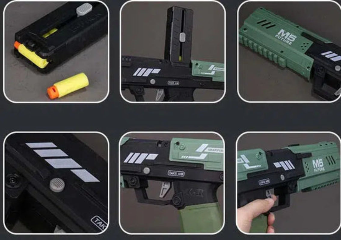 Safety Lock K2 Clip Fed Nerf Pistol