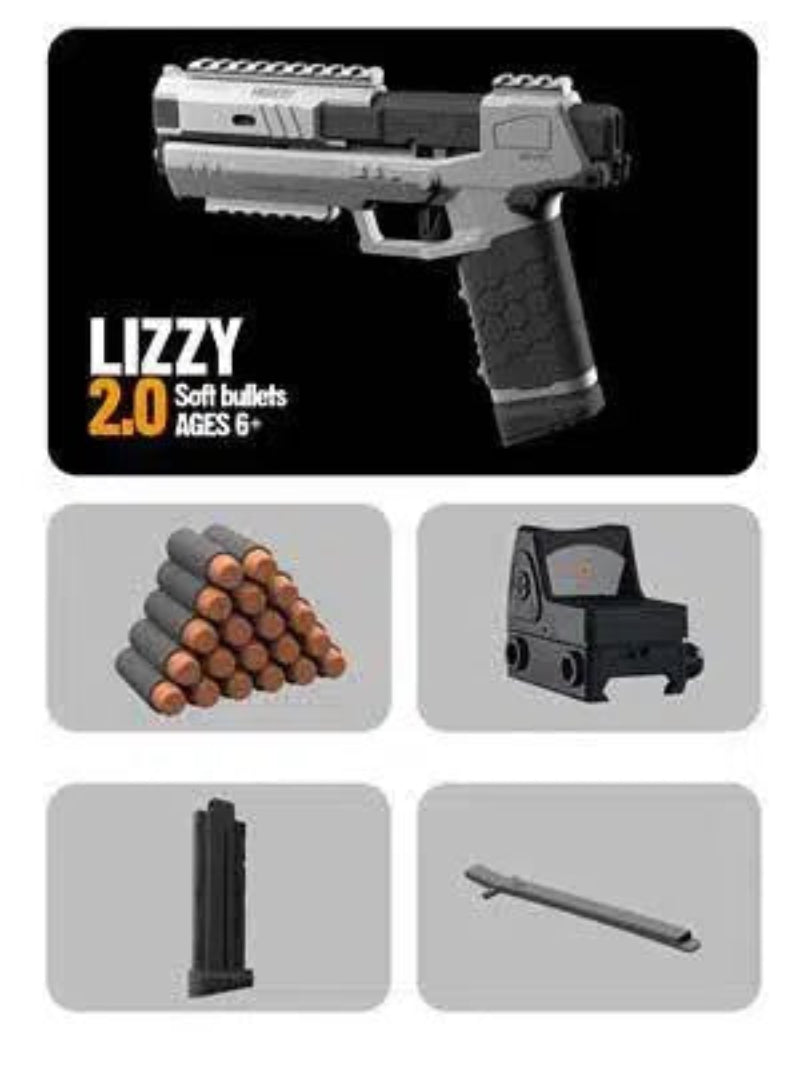 Lizzy 2077 Gecko 2.0 Sred Dot Sight Nerf Pistol