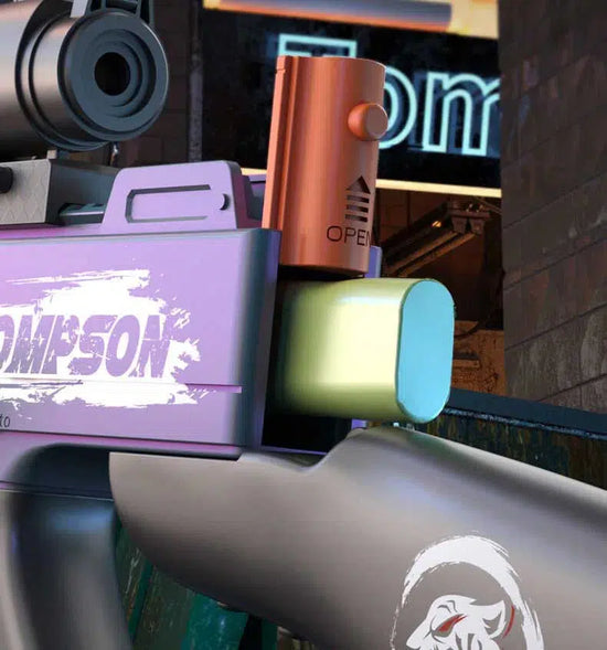 Manual Automatic Thompson Submachine Gun Nerf SMG
