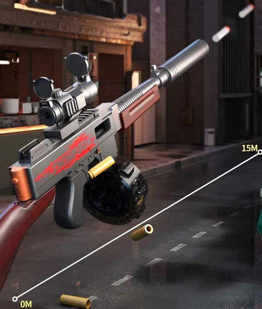 Manual Automatic Thompson Submachine Gun Nerf SMG