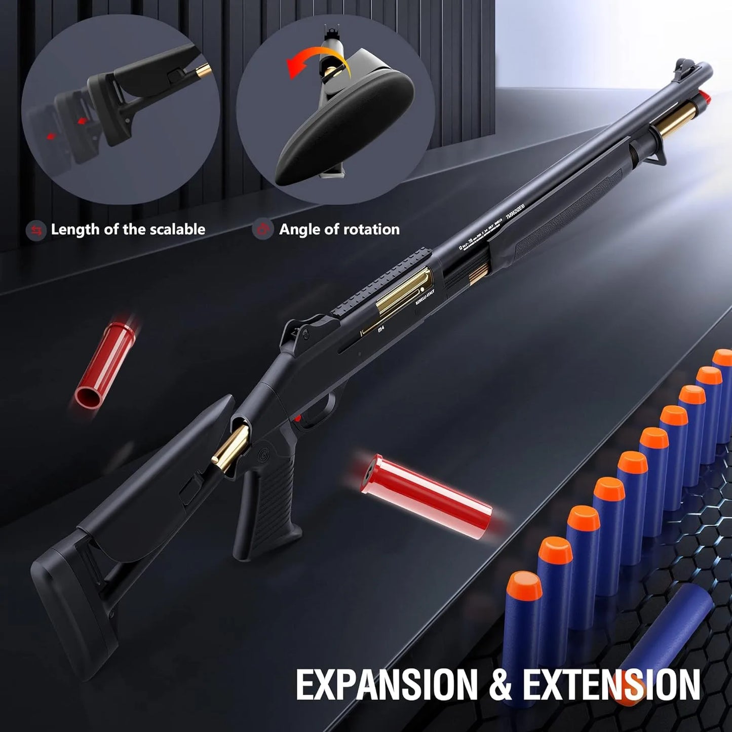 UDL XM1014 Metal Nerf Gun Pump Action