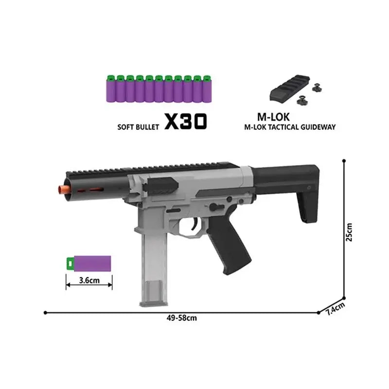 Zius BK-2S Gun Automatic Nerf Rifle