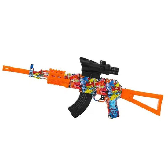 Orange Graffiti Full Auto Orbeez Gun AK47