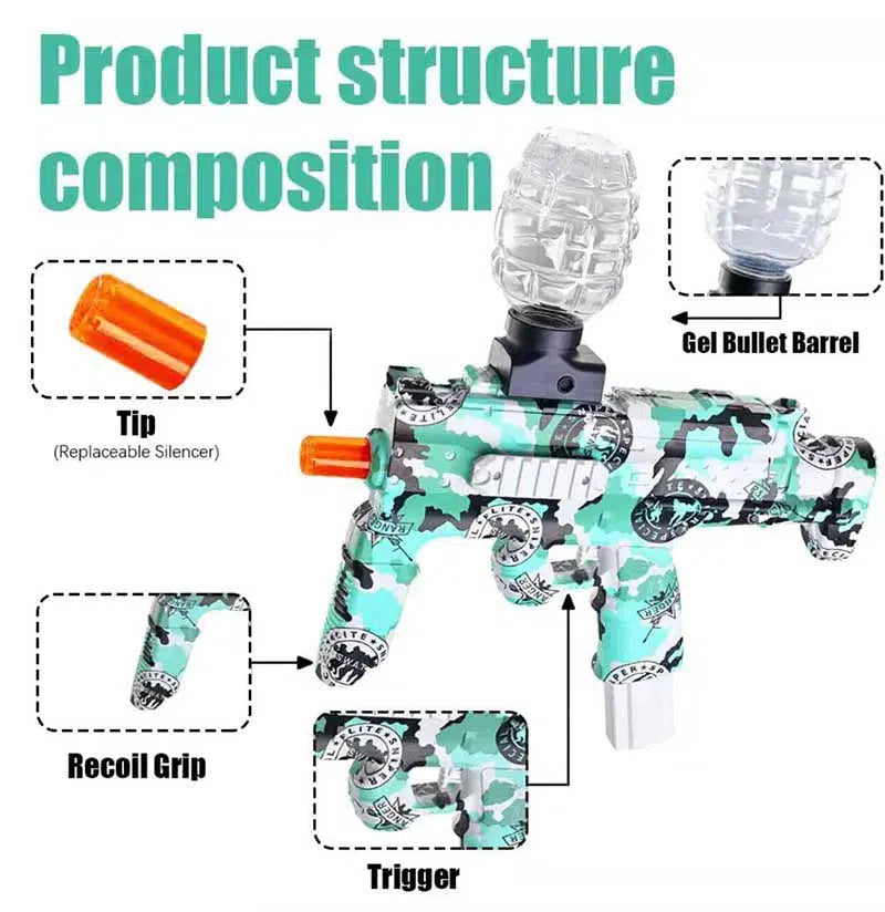 120FPS Fully Auto MP7 Water Bead Gun