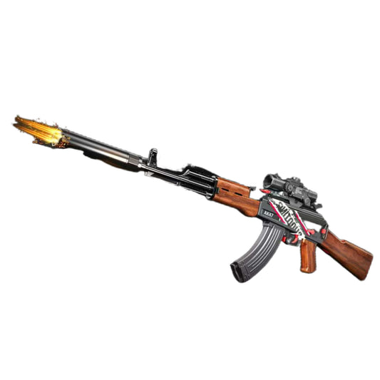 AK47 Dual Mag With Tracer Silencer Gel Blaster Rifle