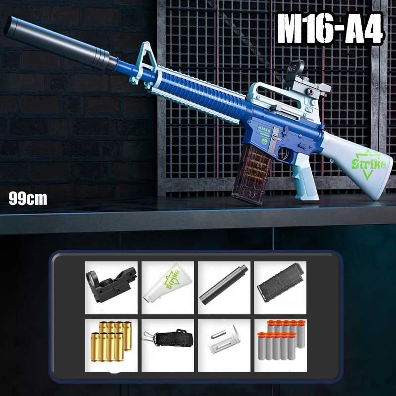Bolt Action Shell Ejecting M16A4 Nerf Rifle