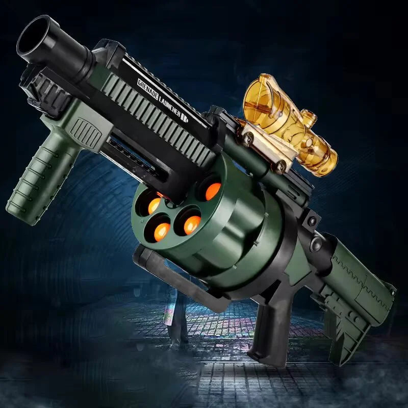Pump Action Grenade Launcher 6 Rounds Nerf Guns