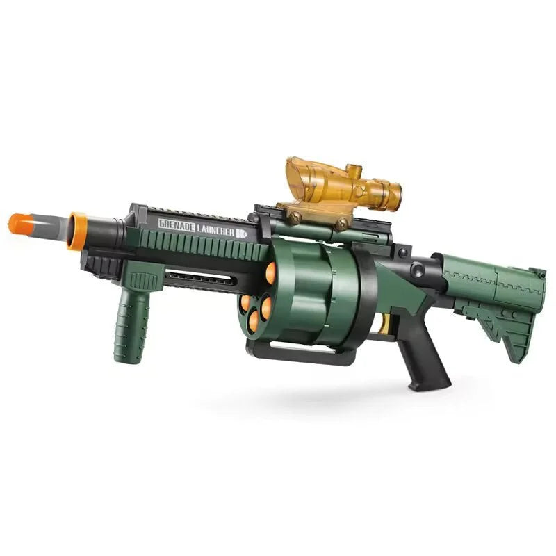 Pump Action Grenade Launcher 6 Rounds Nerf Guns
