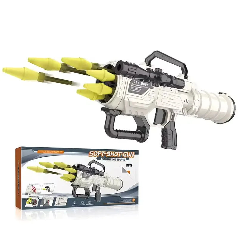 6 Hole With Sound Effects RPG Nerf Gun Rocket Launcher