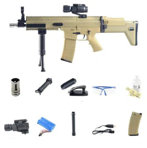 Fully Automatic Scar Assault Rifle Gel Blaster