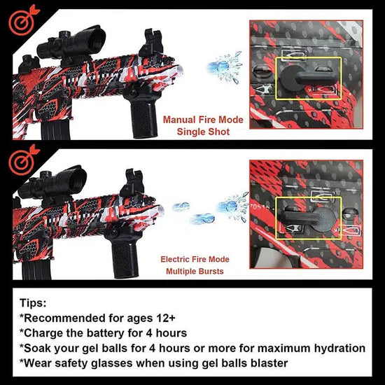 Plastic Graffiti Dual Modes HK416D Orbeez Gun