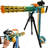 Rainbow Minigun Nerf Machine Gun With Carrying Handle