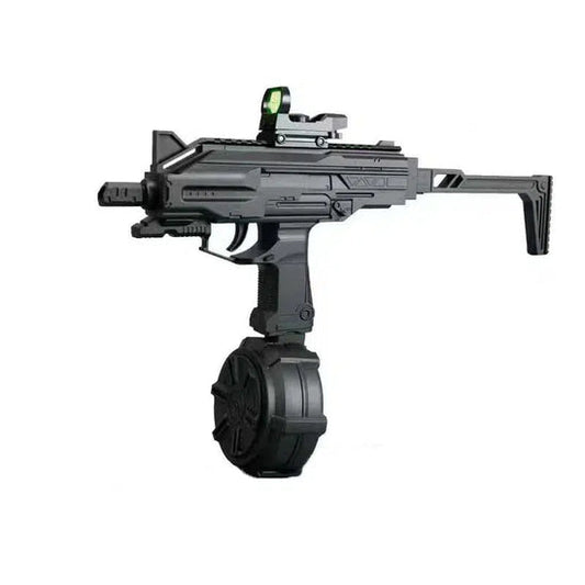 UZI Foldable Stock SMG Gel Blaster With Rotary Drum