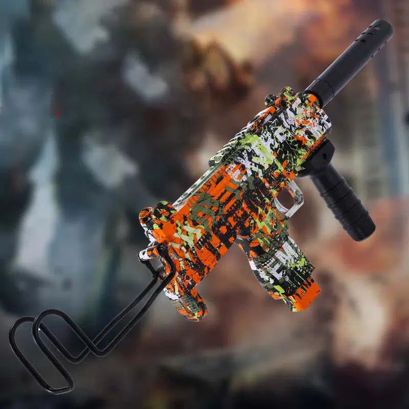 Hopper Fed Electric Plastic UZI SMG Orbeez Gun