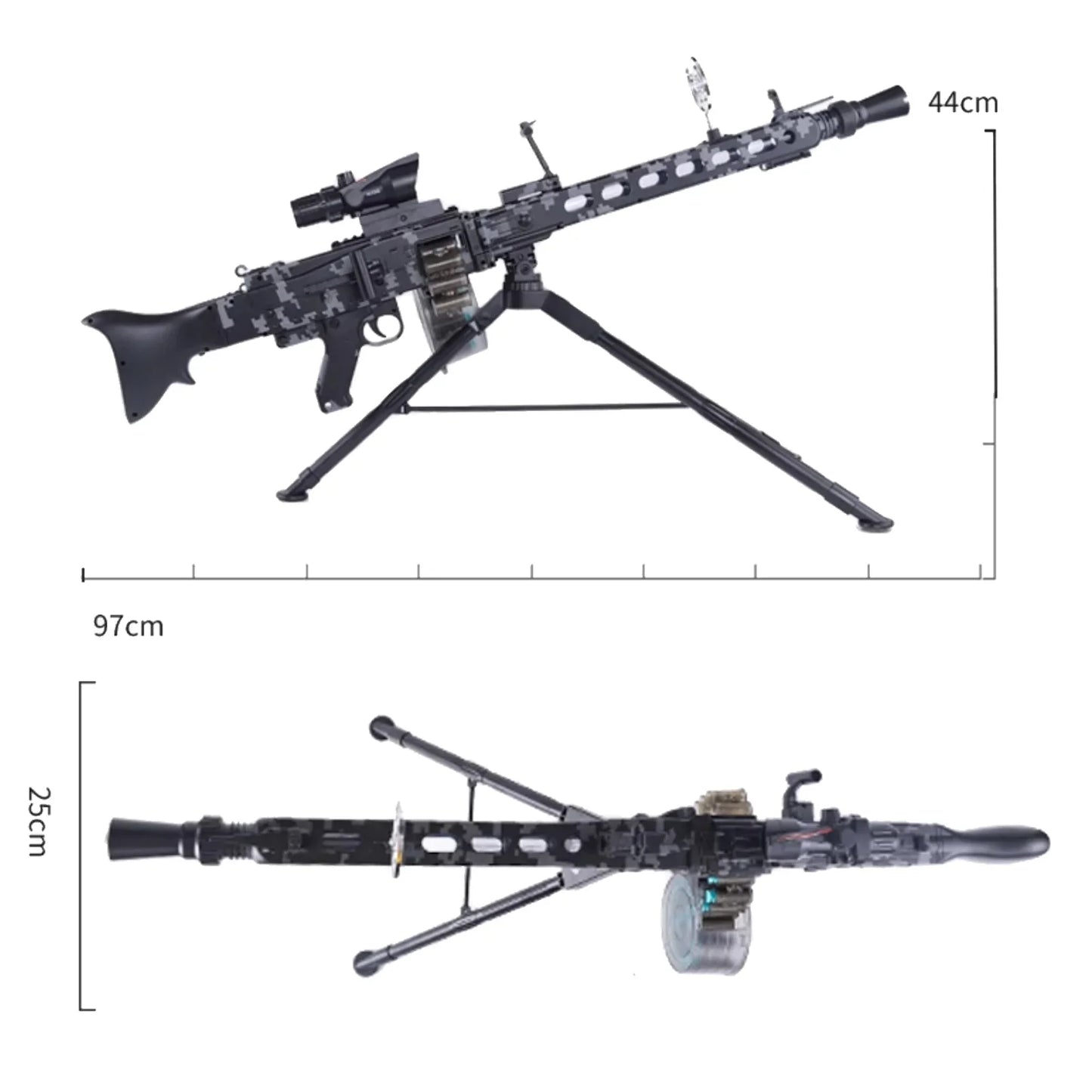 Camouflage automatic mg3 light machine gun nerf guns