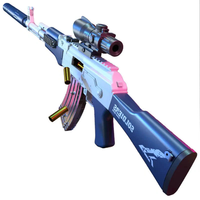 AKM 39.4Inches Manual Shell Ejecting Nerf Gun