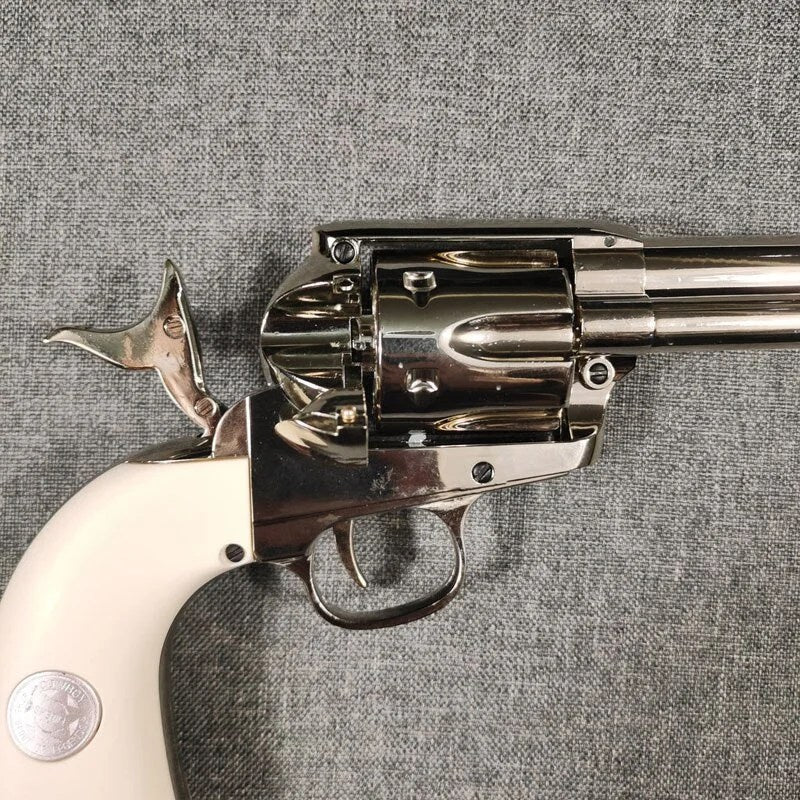 1873 Colt Silver Alloy Nerf Revolver Toy