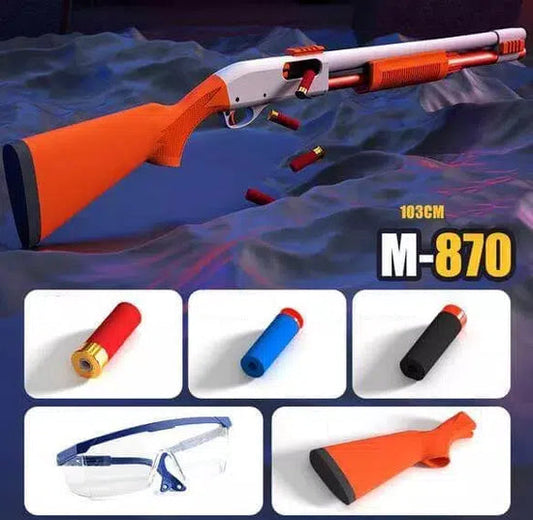 Classic manual action M870 shotgun nerf gun