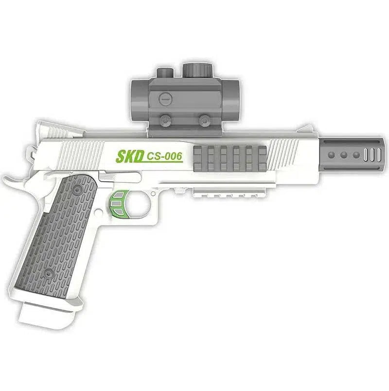 White SKD CS006S M1911 Auto Gel Blaster Pistol