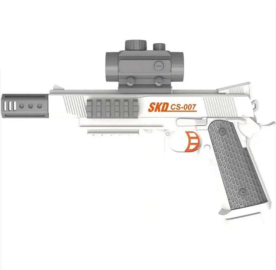 White SKD CS006S M1911 Auto Gel Blaster Pistol