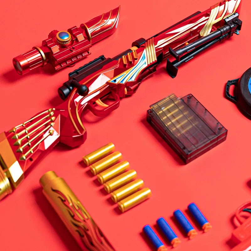 Red M24 Nerf Gun Sniper With Cute Charm – RNGCA