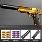 realistic Golden Desert Eagle pistol nerf guns