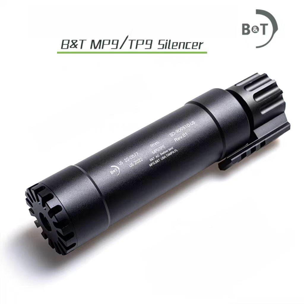 Aluminum CNC Lehui MP9 Metal Silencer Suppressor