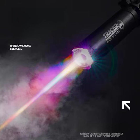 14mm CCW Rainbow Luminous Smoke Silencer Suppressor