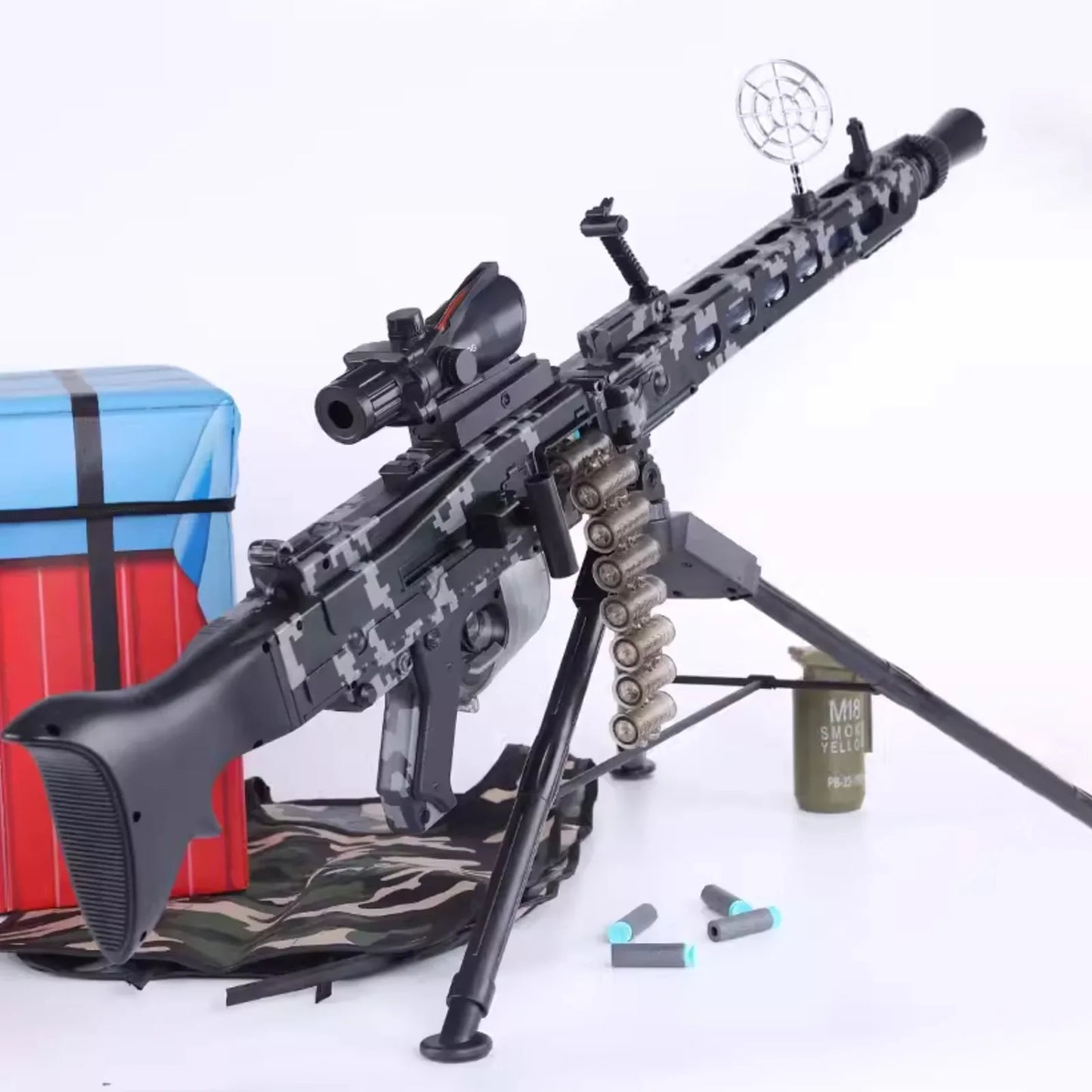 Camouflage automatic mg3 light machine gun nerf guns