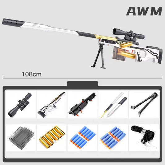 Simulation AWM Nerf Blaster sniper rifle