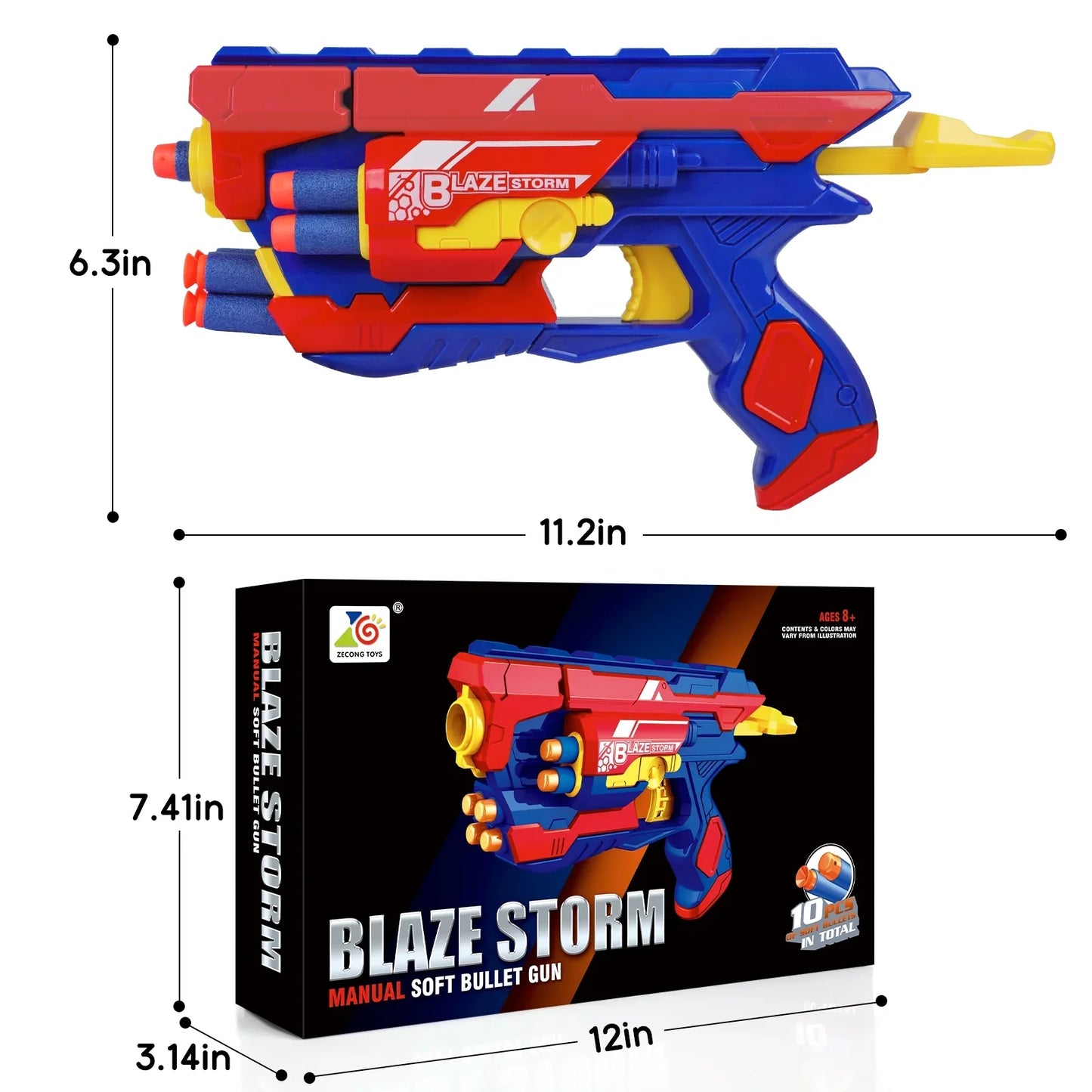 cool manual child pistol nerf guns