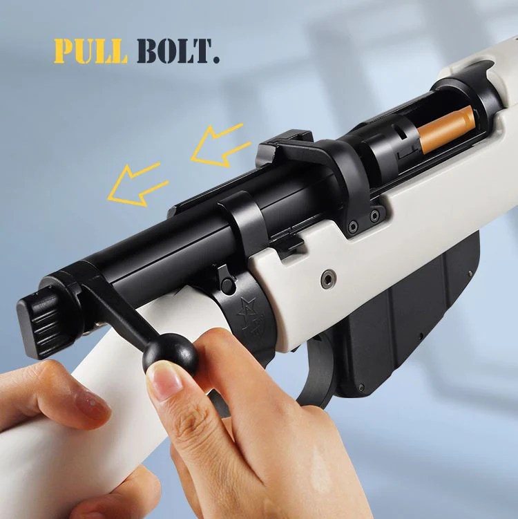 White Metal Lee Enfield Bolt Action Nerf Sniper – RNGCA