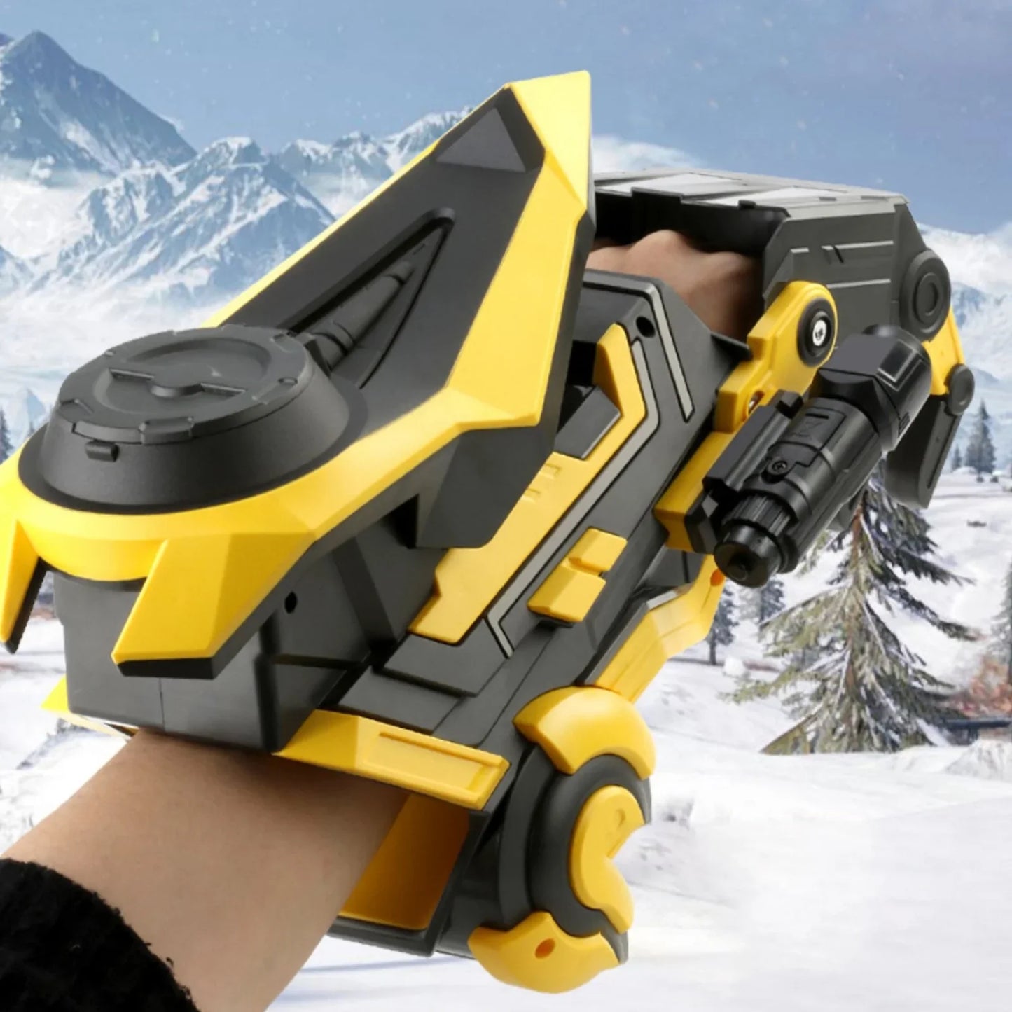 Yellow Fully Automatic Mechanical Arm Gel Blaster