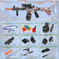 Colorful Semi Automatic HK416 Rifle Gel Blaster